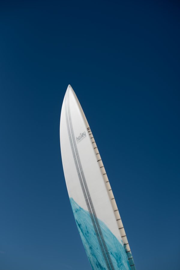 the profile of a surf kite board